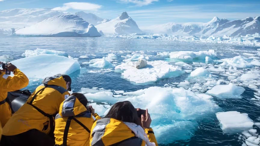 Paysage de glace polaire